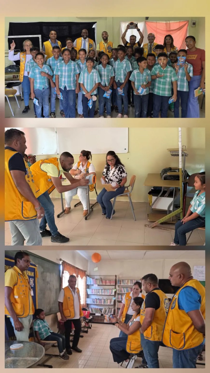 Lions Club Parwani brengt Vision Screening naar kinderen in verschillende districten