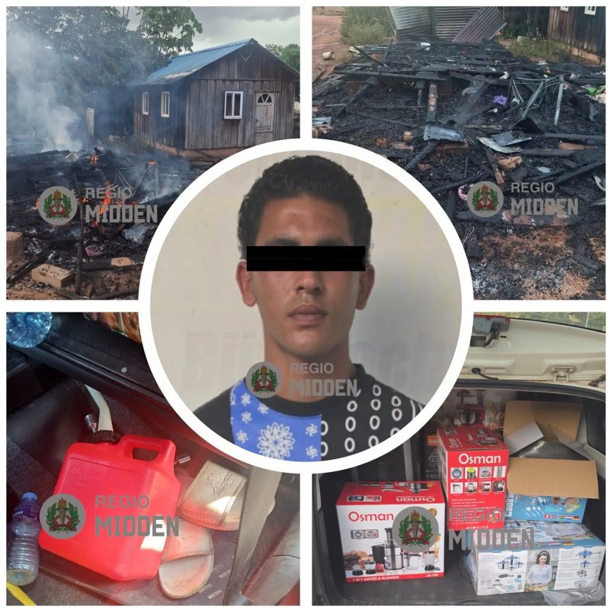 20-jarige steekt woning in brand ts Kadju vanwege geschil over betalingsregeling