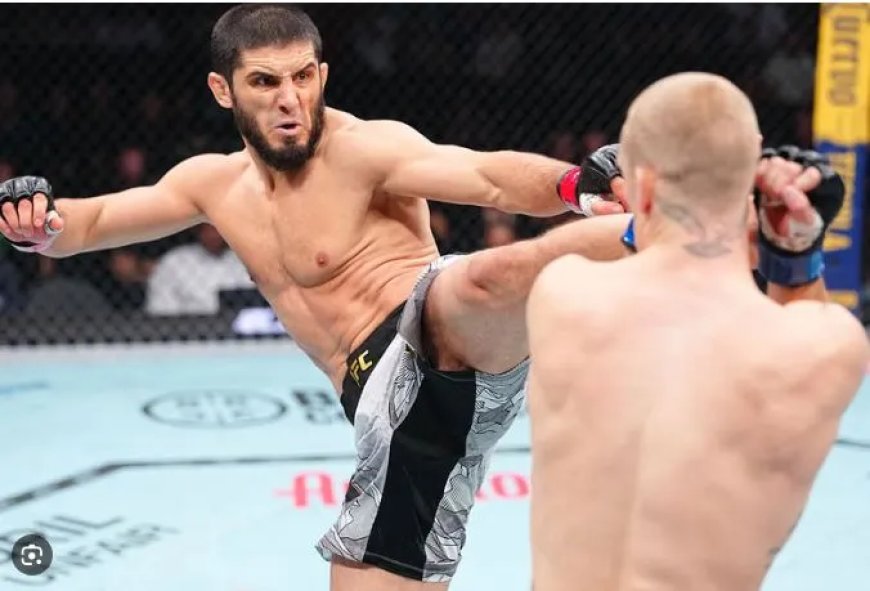 Beelden -Makhachev behoudt UFC titel
