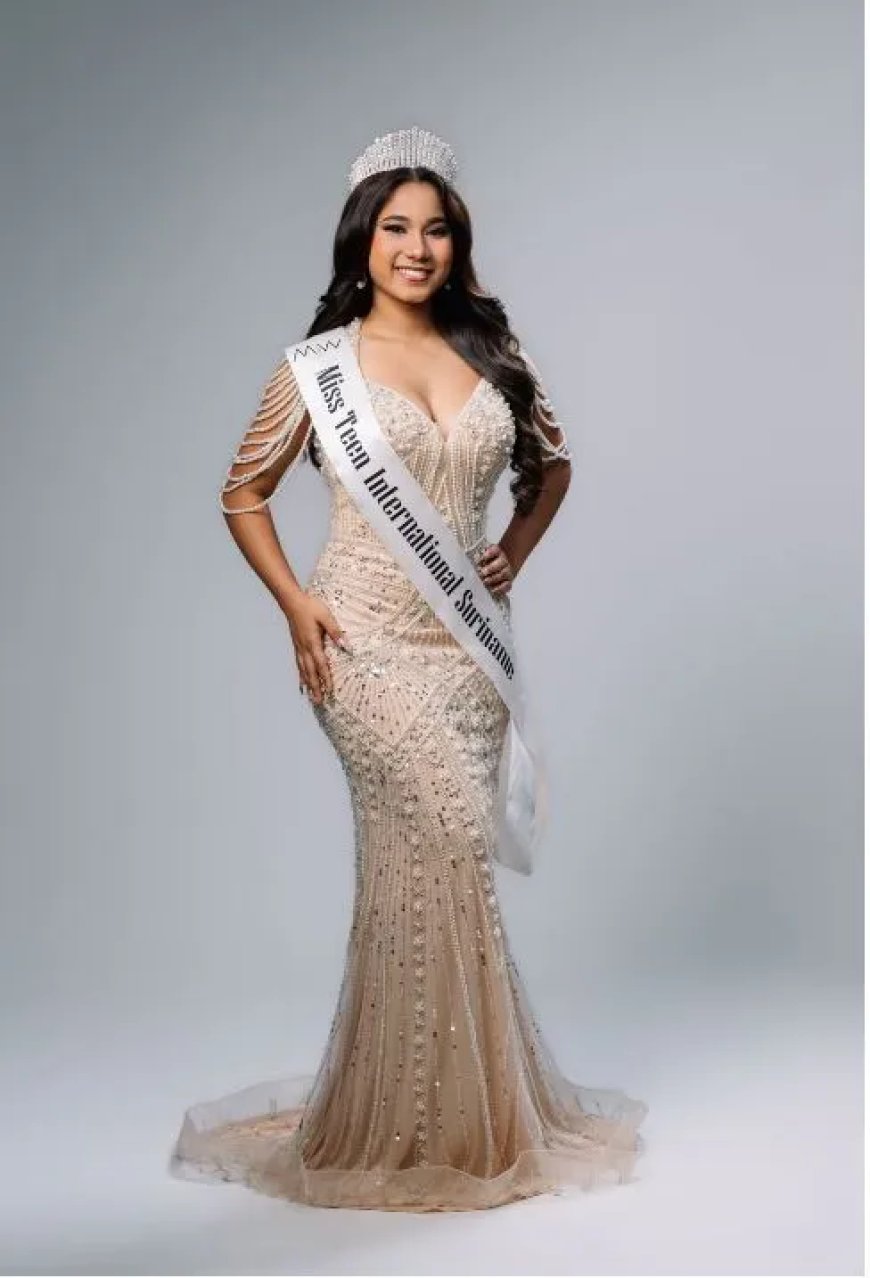 Miss Teen India Suriname Chayenn Thakoer vertegenwoordigt Suriname in India