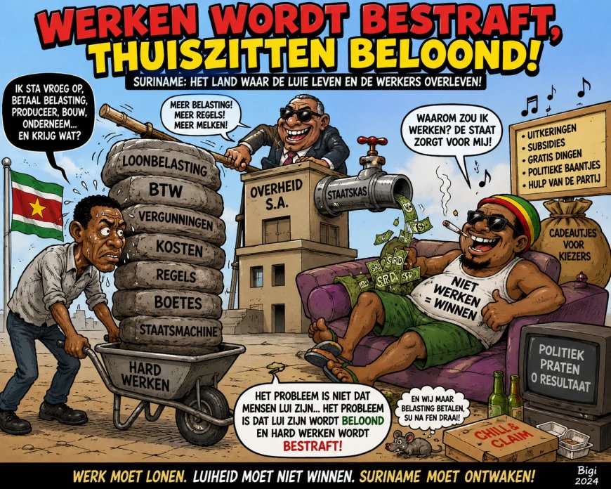 Werken wordt bestraft, thuiszitten beloond!