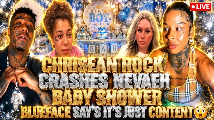 Nevaeh trekt mes nadat Blueface Chrisean Rock naar babyshower meeneemt