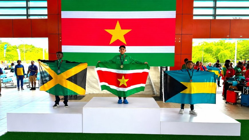 Surinaamse zwemmers veroveren zeven medailles op Goodwill Championships