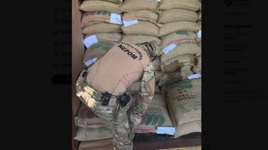 Braziliaanse autoriteiten onderscheppen ruim 700 kilo cocaïne in koffiecontainer richting Tur