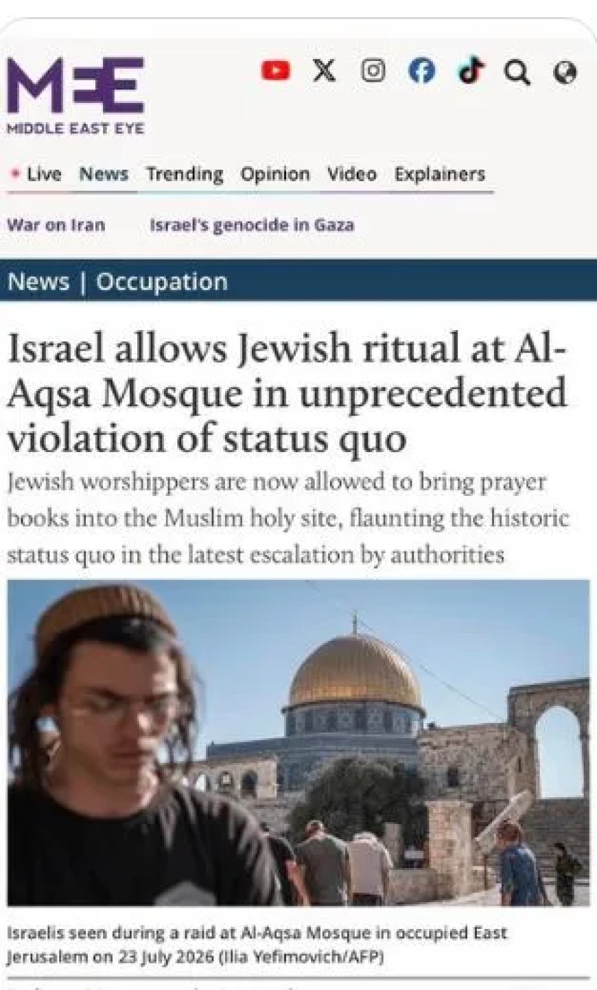 Israel staat formeel Joods gebed bij Al-Aqsa-moskee toe voor het eerst