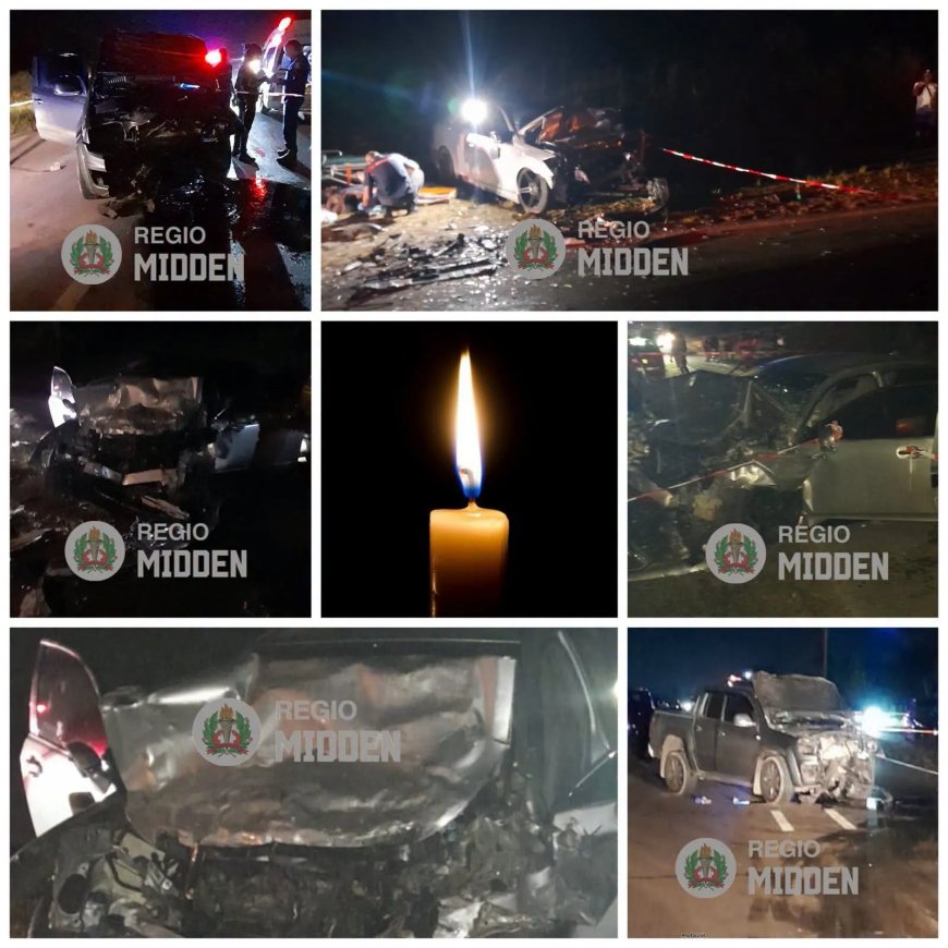 Mede-inzittende auto overleden na frontale aanrijding op Martin Luther Kingweg