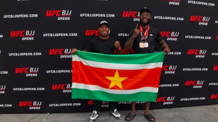 Keith Lo Kioeng Shioe pakt zilver en brons bij UFC BJJ Open in Las Vegas