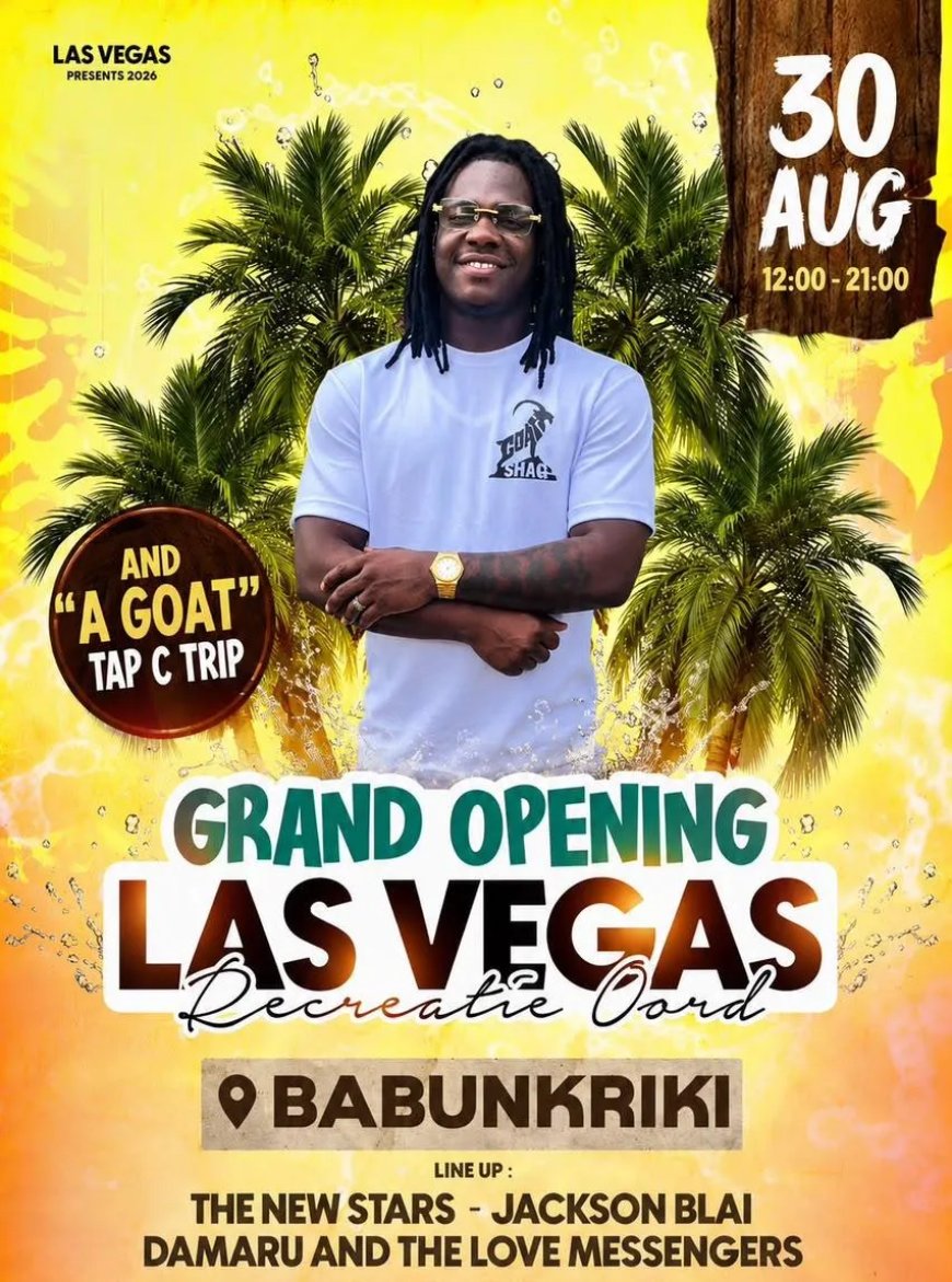 Grand Opening Privé Oord Las Vegas in Babunkriki op 30 augustus