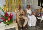 Gouden huwelijk echtpaar Radja-Simbhoedatpanday in Paramaribo