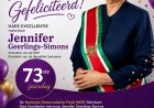 President Jennifer Simons viert 73ste verjaardag
