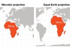 VN adviseert gebruik Equal Earth-kaart met grotere weergave Afrika