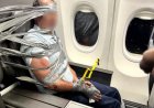 Onhandelbare passagier tijdens vlucht in VS met ducttape vastgebonden