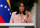 Venezolaans staatshoofd Delcy Rodríguez vrijdag in Suriname