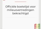 Officiële boetelijst voor milieuovertredingen bekrachtigd