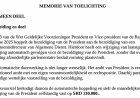Gajadien en Pawiroredjo verlagen voorgesteld presidentsalaris van SRD 270.000 naar SRD 130.00