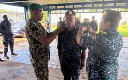 Militair Farley Pinas bevorderd tot sergeant na moedig optreden bij steekpartij
