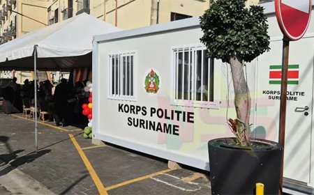 Eerste van vijf politieposten in veiligheidszone Paramaribo geopend