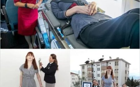 Langste vrouw ter wereld maakte bijzondere eerste vlucht