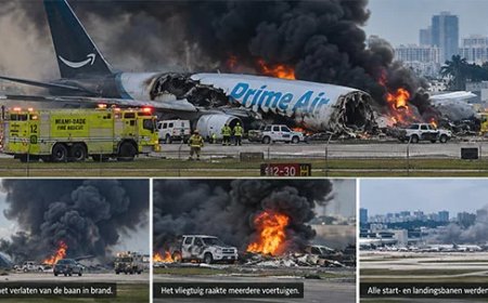 Minstens vijf doden bij crash vrachtvliegtuig op luchthaven Miami