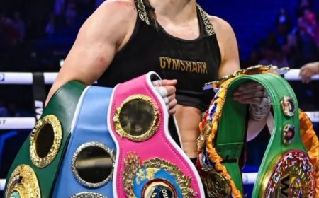 Katie Taylor schrijft geschiedenis als drievoudig onbetwist wereldkampioen