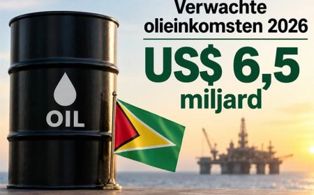 Guyana schroeft verwachte olie-inkomsten fors op naar US$ 6,5 miljard