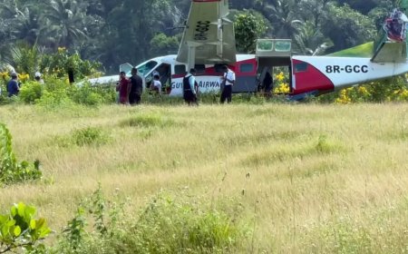 Vliegtuig Trans Guyana Airways raakt van landingsbaan in Mabaruma