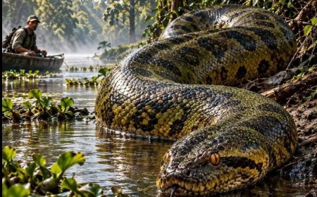 Anaconda kan mens aanvallen, maar ziet hem niet als normale prooi