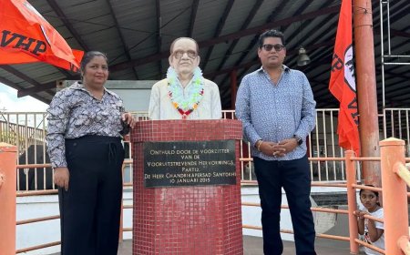 Geboortedag Lachmon in Nickerie herdacht