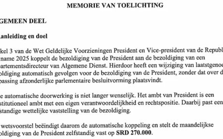 Gajadien en Pawiroredjo willen automatische koppeling salaris president schrappen