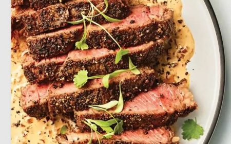 Pittige steak met romige chipotlesaus