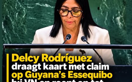 Rodríguez toont omstreden Essequibo kaart bij VN