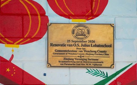 Chinese organisaties financieren renovatie O.S. Lobato met USD 85.000