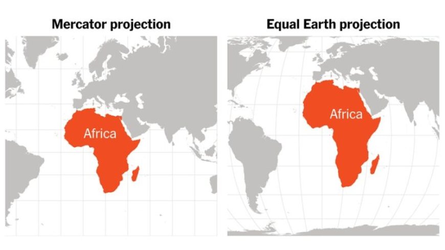 VN adviseert gebruik Equal Earth-kaart met grotere weergave Afrika