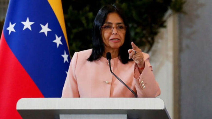 Venezolaans staatshoofd Delcy Rodríguez vrijdag in Suriname