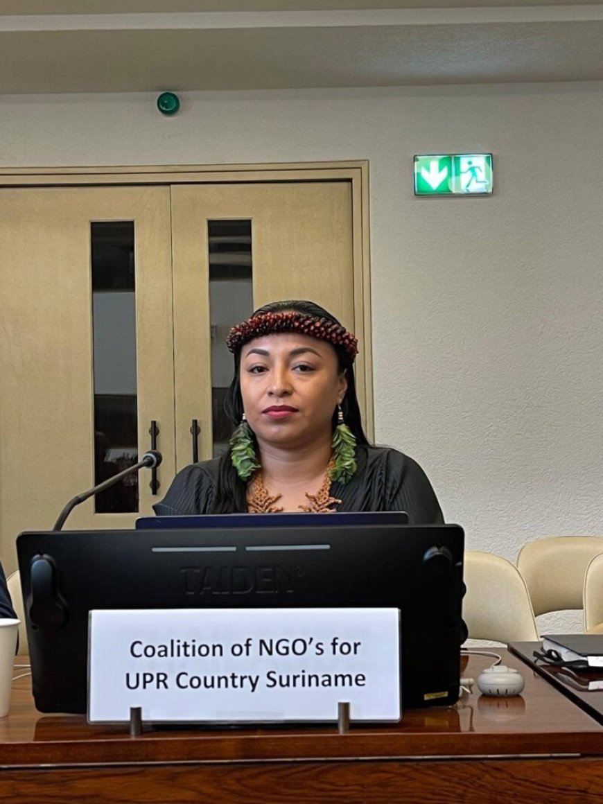Stem Surinaamse inheemsen klinkt tijdens pre-sessie VN