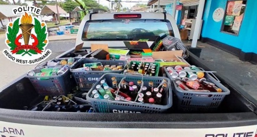 Winkelier aangehouden voor verkoop alcohol zonder vergunning