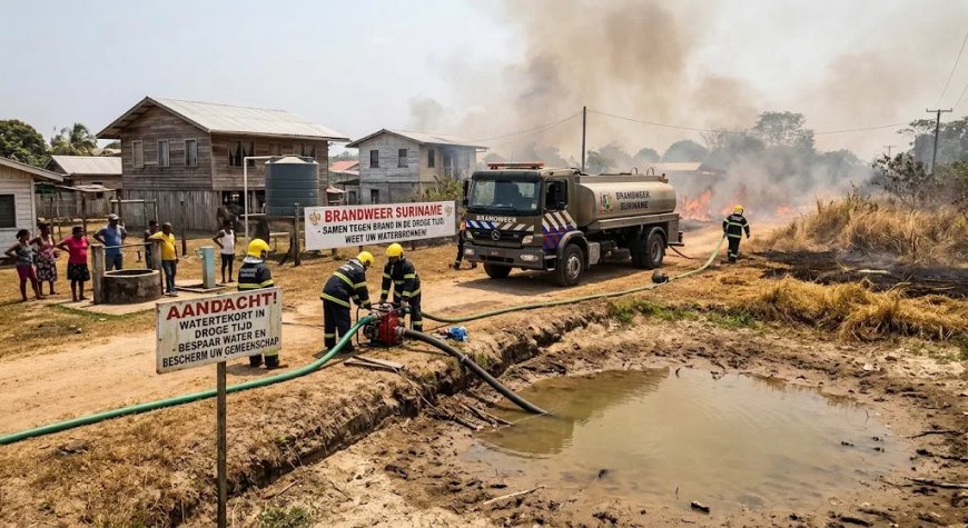 Brandweer controleert waterbronnen tijdens droge tijd