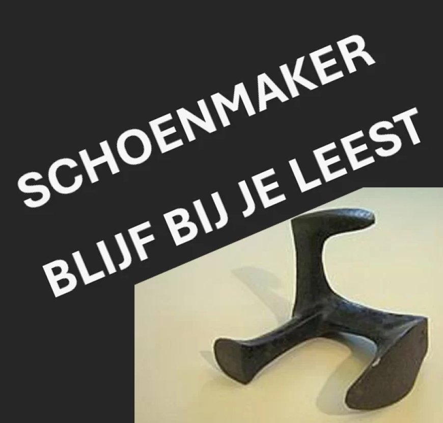 Column: Schoenmaker blijf bij je leest