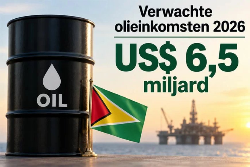 Guyana schroeft verwachte olie-inkomsten fors op naar US$ 6,5 miljard
