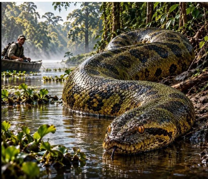 Anaconda kan mens aanvallen, maar ziet hem niet als normale prooi
