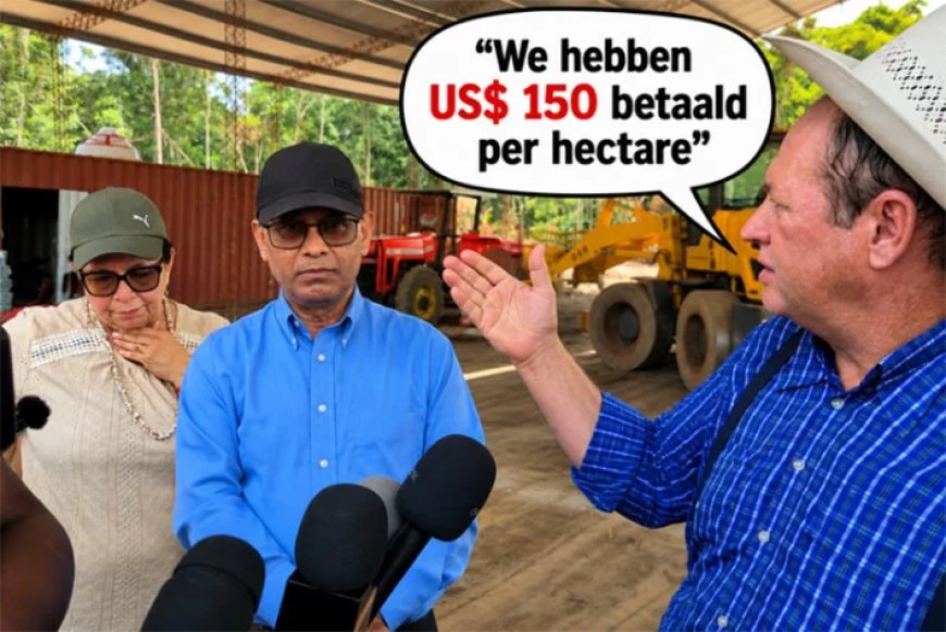 Braganza geeft geen duidelijkheid over US$150 per hectare