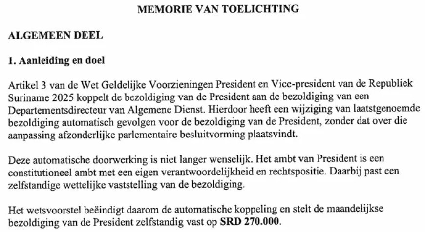 Gajadien en Pawiroredjo willen automatische koppeling salaris president schrappen