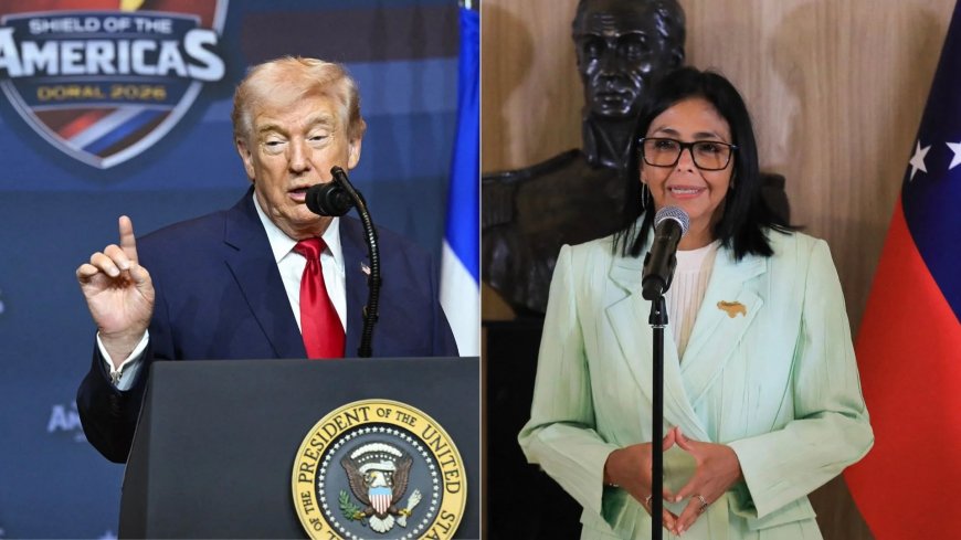 Trump ontmoet Delcy Rodríguez vandaag in New York