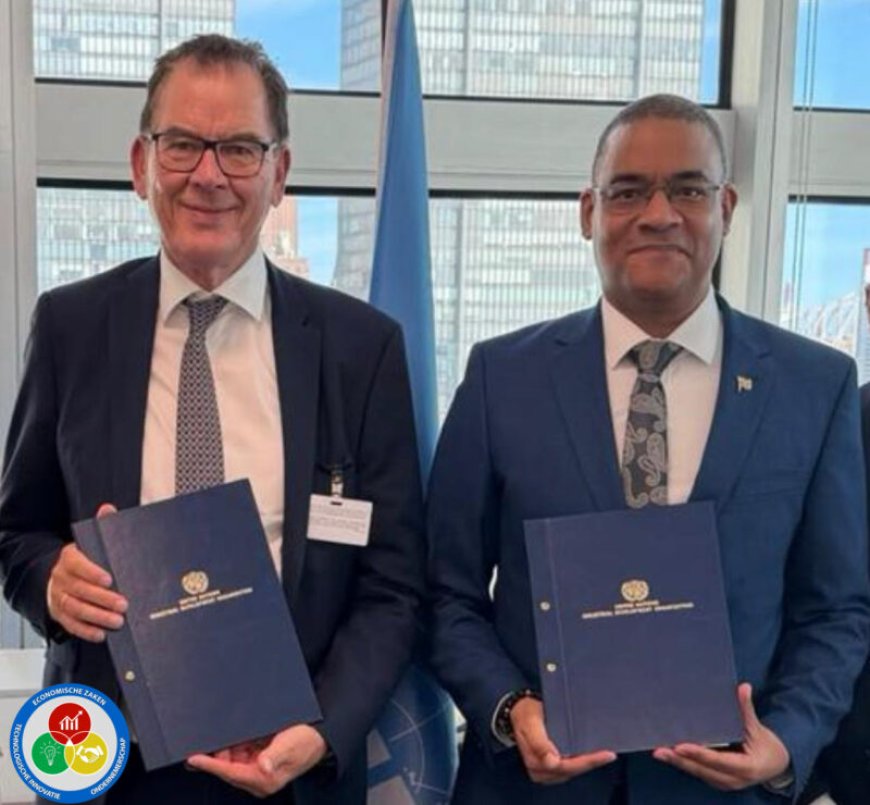 Suriname en UNIDO tekenen PCP; Steeds meer grondstoffen en landbouwproducten lokaal verwerken