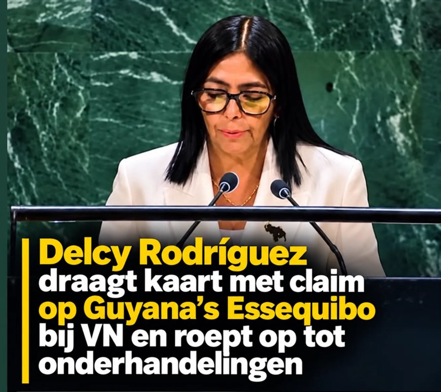 Rodríguez toont omstreden Essequibo kaart bij VN