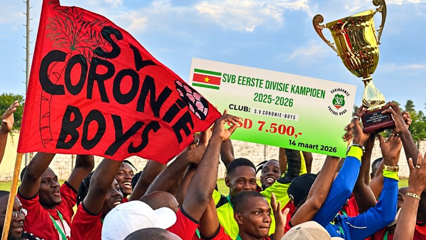 Officieel: Coronie Boys promoveert naar Suriname Major League