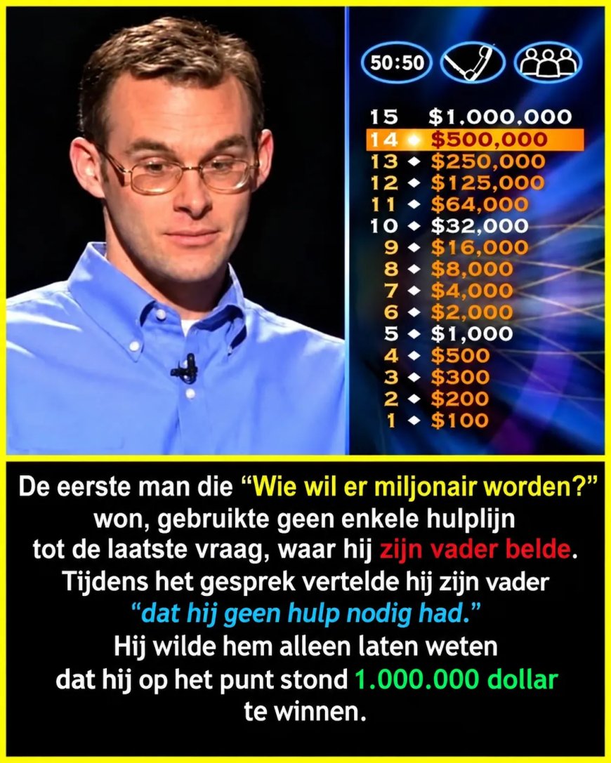 Legendarische miljoenwinst na telefoontje naar vader