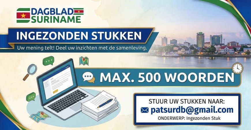 Ingezonden stukken max. 500 woorden