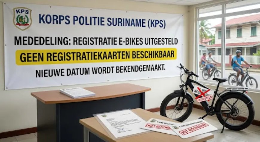 Registratie van e-bikes uitgesteld