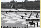Levend schaakspel met soldaten en paarden trekt duizenden toeschouwers